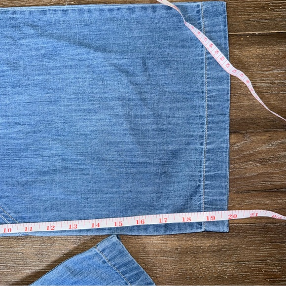 We The Free Lunan Pull On Harem Jeans size small Crop baggy medium blue - Picture 9 of 12